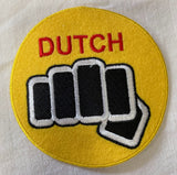 4" diameter NAME patches from the Original 1984 Karate Kid movie, Cobra Kai team