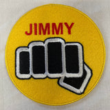 4" diameter NAME patches from the Original 1984 Karate Kid movie, Cobra Kai team