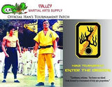 Bruce Lee "Enter The Dragon" Han's Tournament Patch - certificate, no autograph - Valley Martial Arts Supply