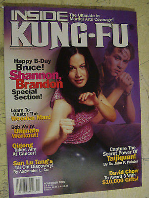 Inside Kung Fu - November 2000 Shannon Lee, Brandon Lee - Special Edition - Valley Martial Arts Supply