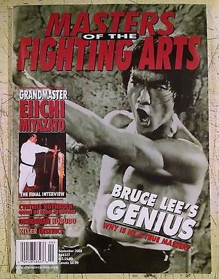 Masters OF The Fighting Arts - Sept 2000 Bruce Lee's Genius, Eiichi Miyazato - Valley Martial Arts Supply