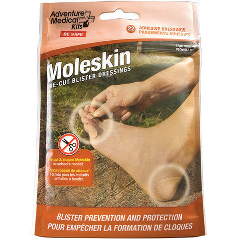 Moleskin Blister Prevention, Pre-cut and Shaped - Valley Martial Arts Supply