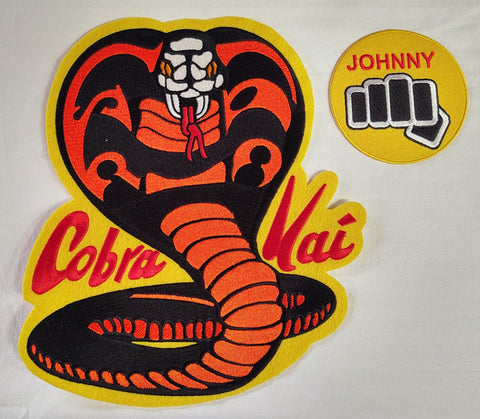 Cobra Kai & Name patch set